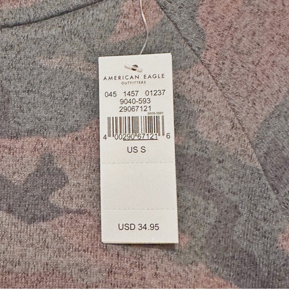 NWT!! American Eagle “Soft & Sexy Plush” camo long sleeve size S!! - Picture 2 of 5
